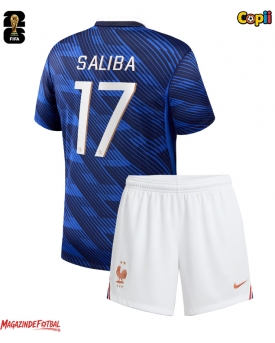 Franța William Saliba #17 Echipament de Fotbal Replică Mondial 2026 Copii Acasa (+ Șorturi)